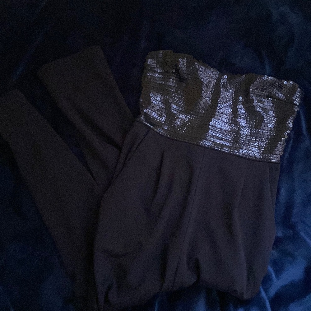 EXPRESS Sequin Romper Jumpsuit